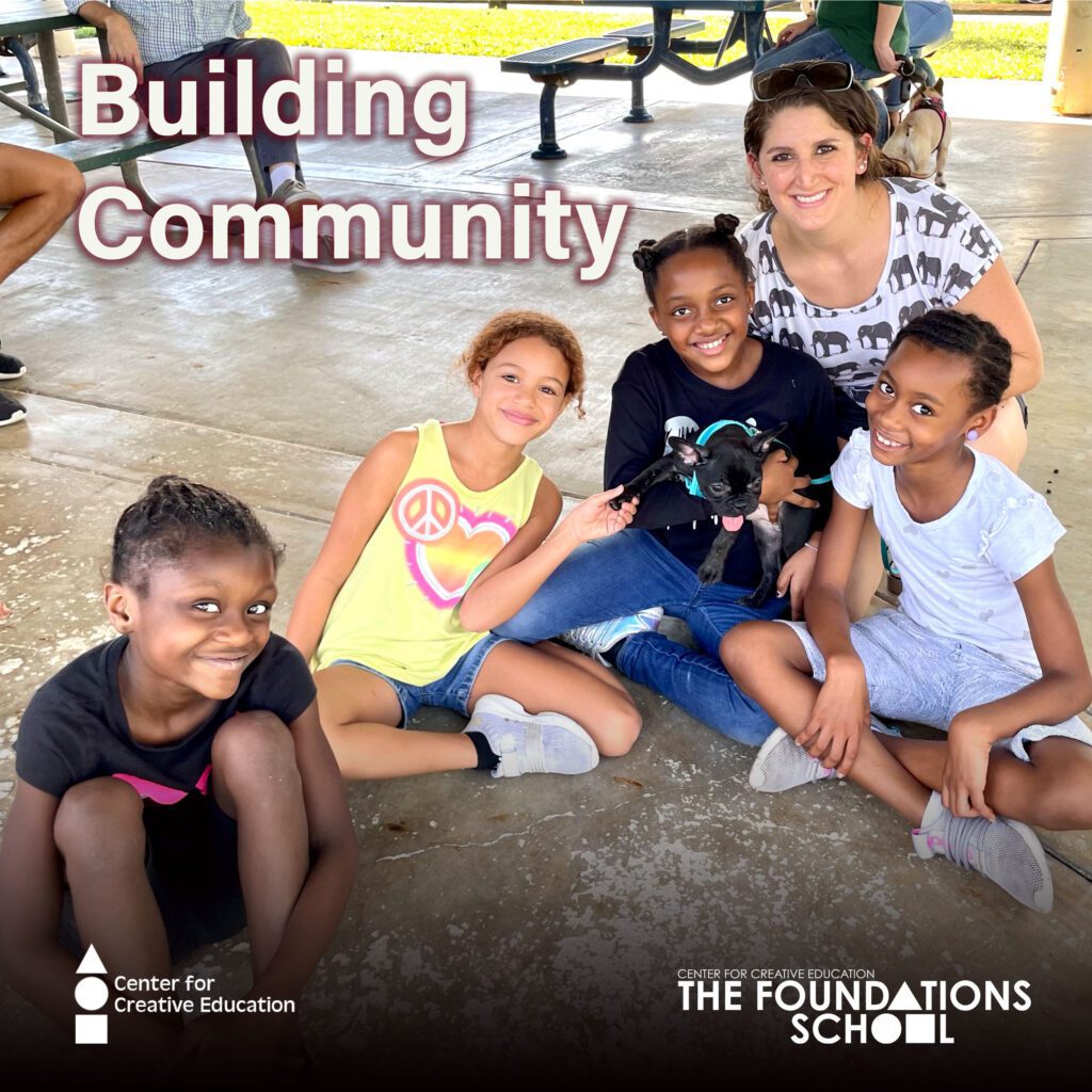 A group of children posing for a photo, building community.