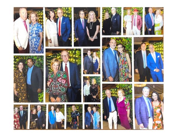 Collage of couples at a formal event.