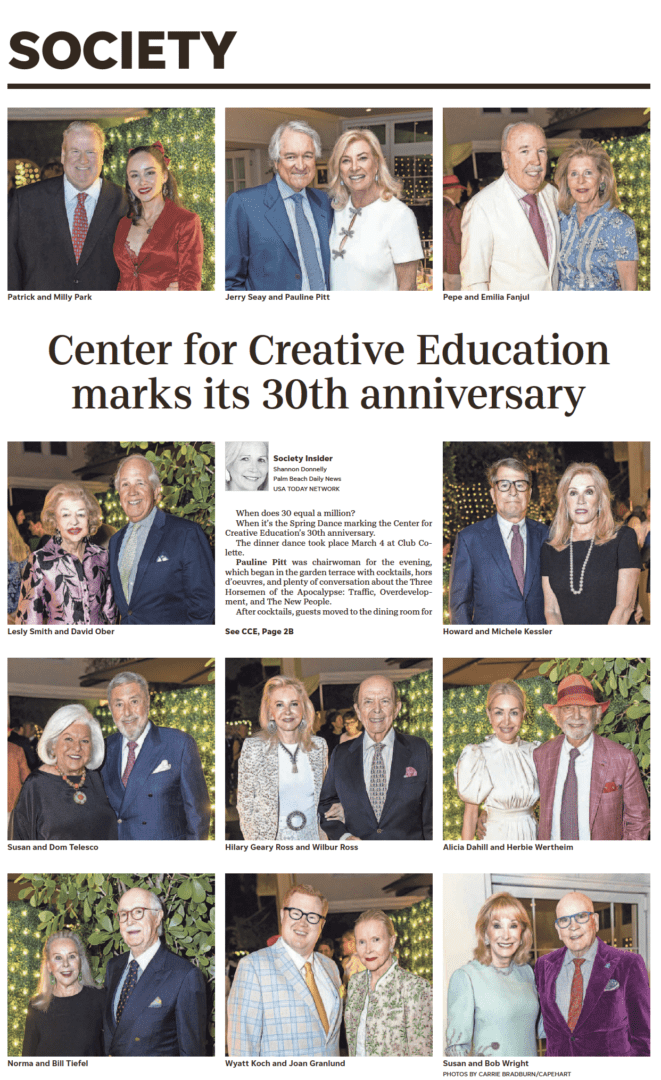 Center for Creative Education 30th anniversary.