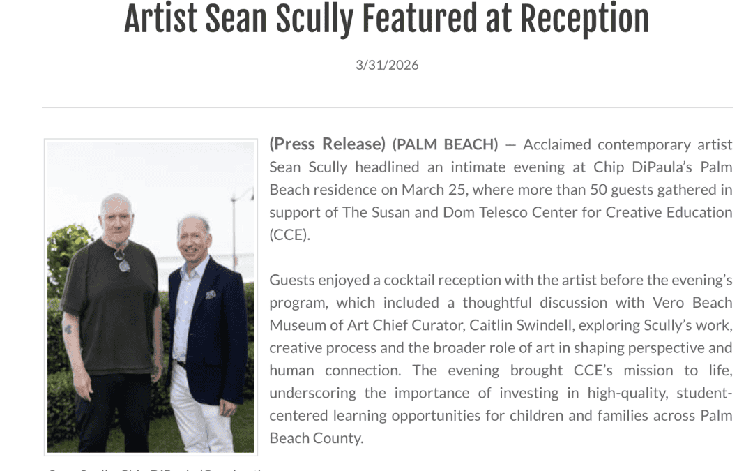 Artist Sean Scully x CCE