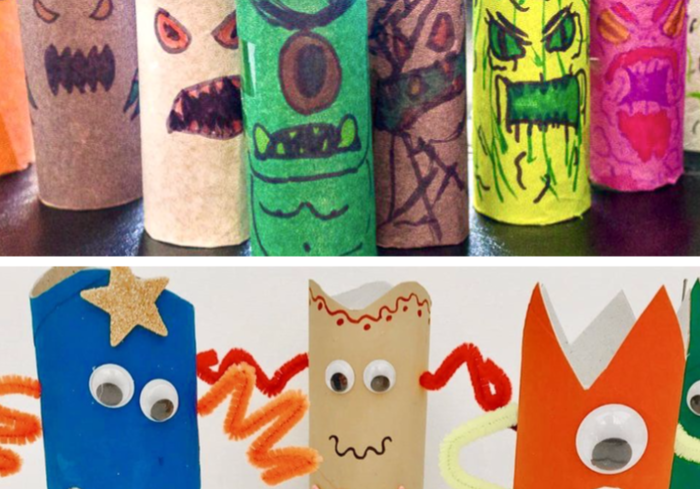 Explore virtual Halloween toilet paper roll crafts for kids and unleash their creativity.